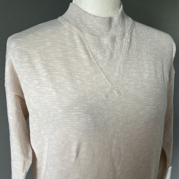 Madewell Mockneck Cream Knit Pullover Sweater - Picture 2 of 10